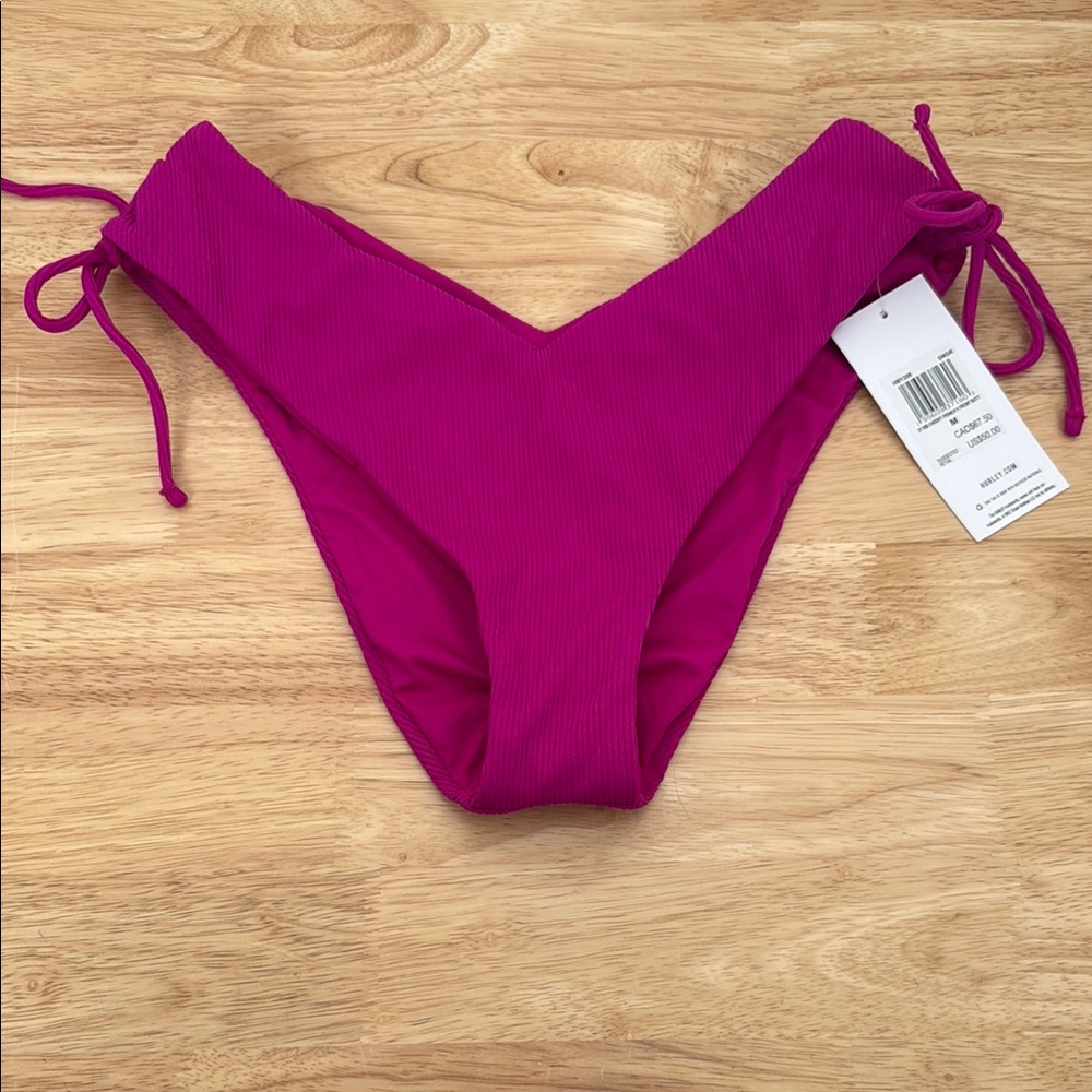 New Hurley cheeky coverage bikini bottoms
